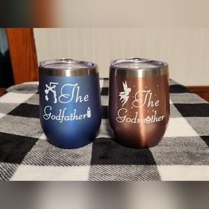 Set of God Parents insulated Wine Cup